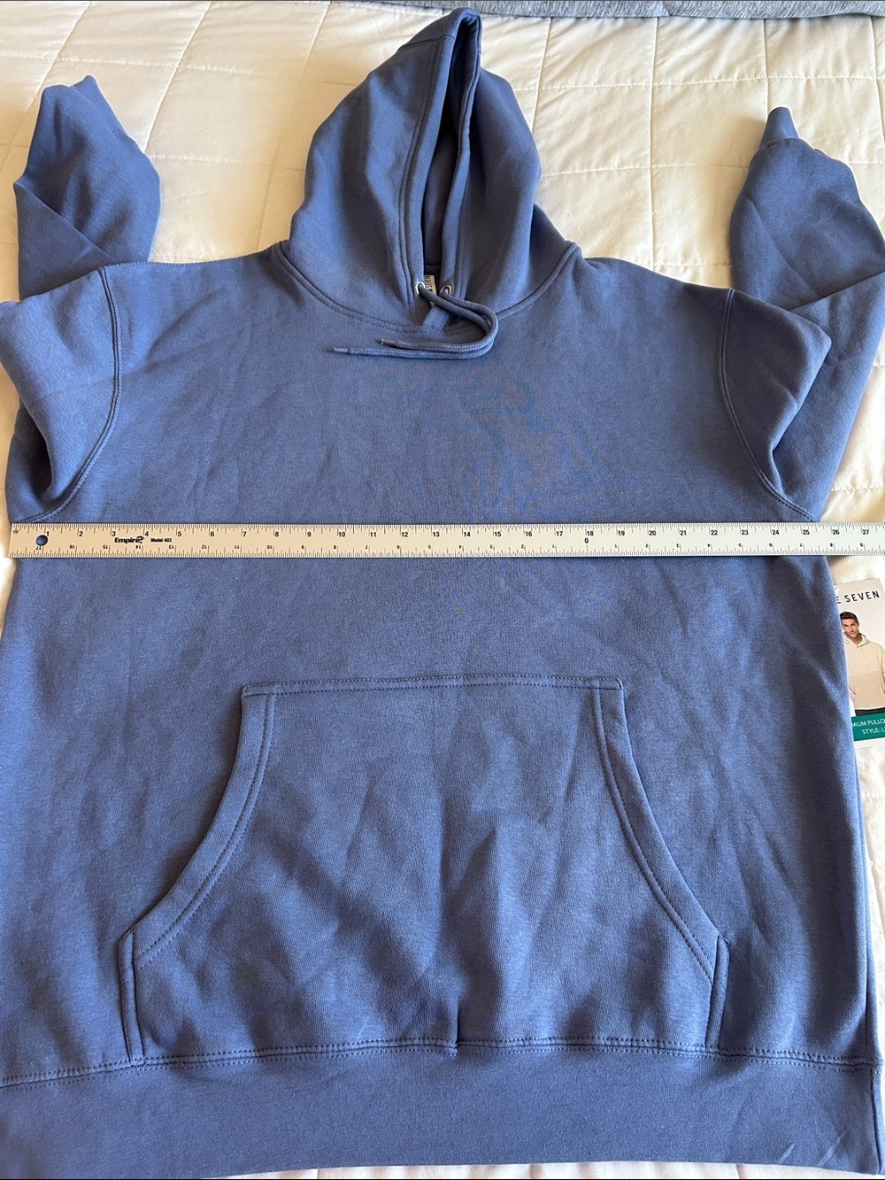 Lane Seven Men's Blue Pullover Hoodie XL - Picture 6 of 6